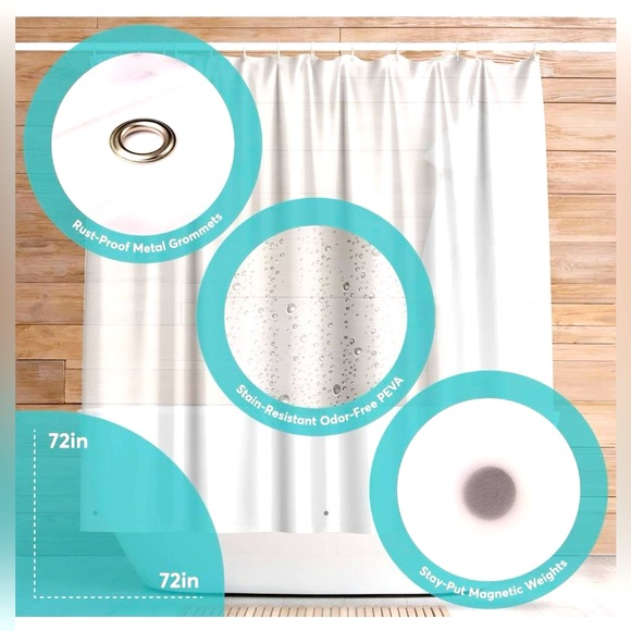 BigFoot Shower Curtain Liner - Picture 1 of 4